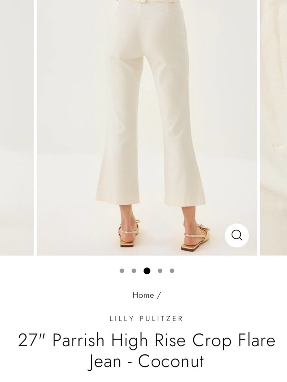 Lilly Pulitzer Parrish high rise Crop Flare Jeans - Picture 4 of 7